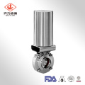 Sanitary Stainless Steel Actuated Butterfly Valve