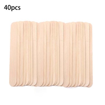 10/40pcs Disposable Wooden Waxing Wax Spatulas Spatula Tongue Depressor Hair Removal Stick Wax Medical Stick Beauty Health