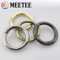 5pcs 16-50mm Meetee Metal Spring Gate O Ring Openable Keyring Bag Belt Strap Chain Buckles Snap Clasp Clip Trigger Leather Craft