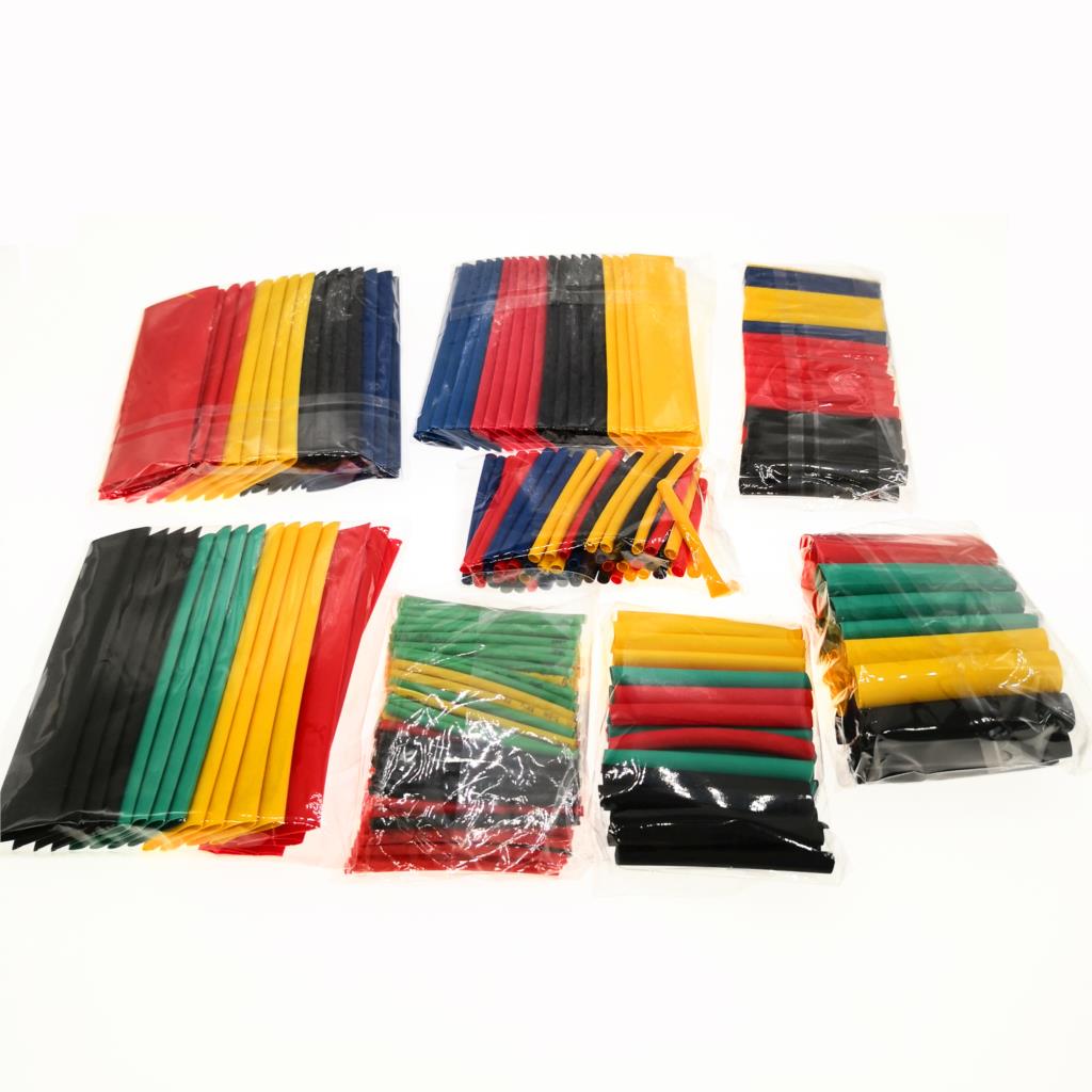 328pcs Heat Shrink Tubing Insulation Shrinkable Tube Assortment Electronic Polyolefin Wire Cable Sleeve Kit Heat Shrink Tube