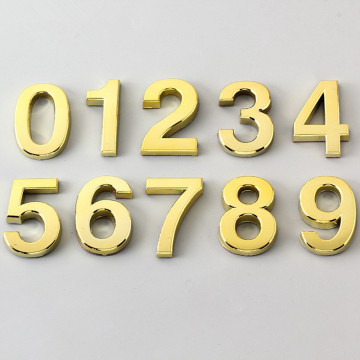 Large size Self Adhesive Door Number Sign Number Digit Apartment Hotel Office Door Address Street Number Stickers Plaque