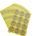 100PCS/lot Round Vintage Kraft Label Sticker Thank you DIY Multifunction Adhesive Packaging Sealing Label Sticker Gift Stickers