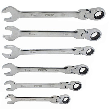 FEITA 14-19 mm Activities Ratchet Gears Wrench Set flexible Open End Wrenches Repair Tools To Bike Torque Wrench Spanner