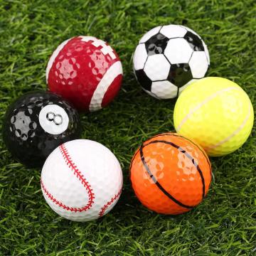 HiMISS High Strength Novelty Rubber Golf Balls Golf Game Balls