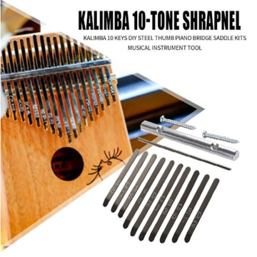 Thumb Piano Kalimba Bridge Saddle 10Key Set DIY Spare Parts Guitar Accessories Luthier Tool