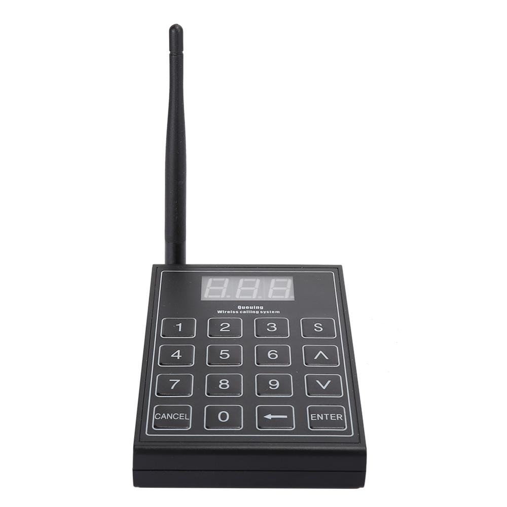 SU-669-S Pager Meal Puller Queue Wireless Calling System 1pcs Keyboard +10 Channels Receiver Set for Restaurant Queuing System