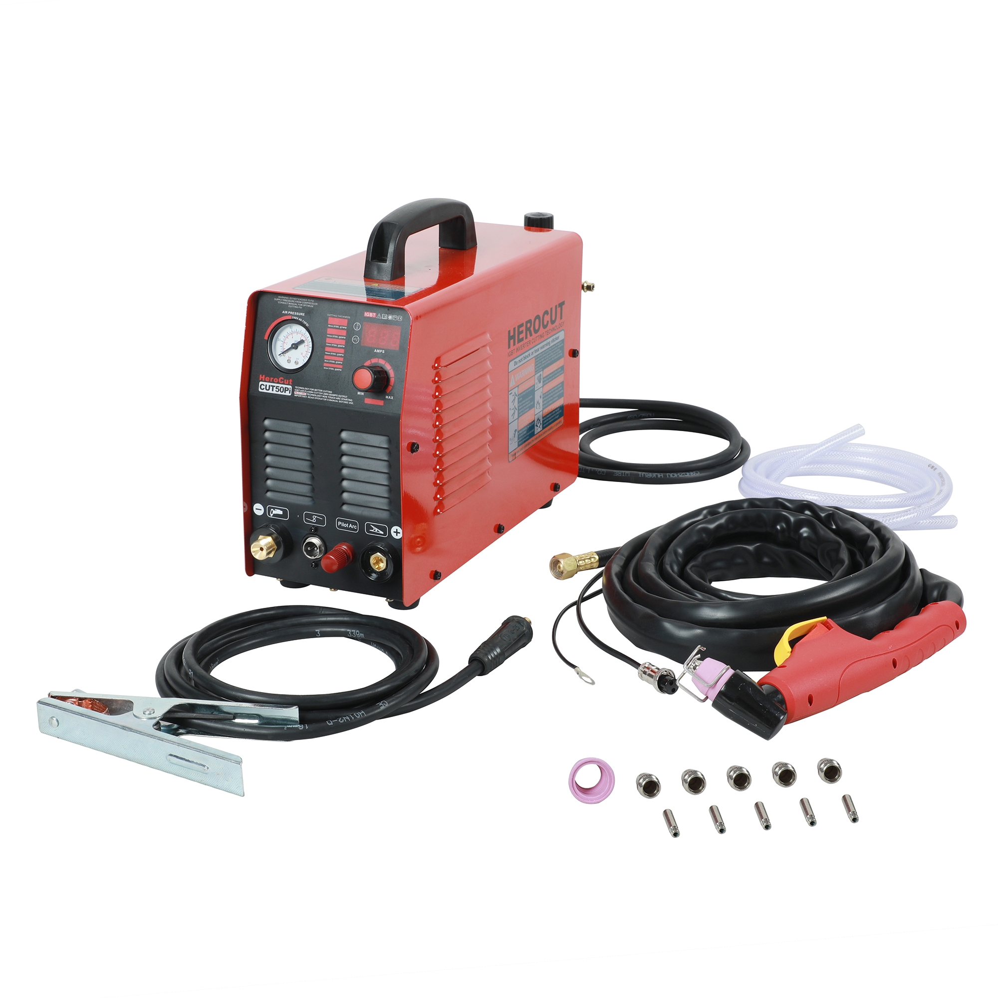 CUT50Pi IGBT Pilot Arc HF 50Amps DC Air Plasma cutting machine 220V plasma Cutter clean cutting thickness 15mm