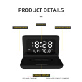 Creative LED Digital Alarm Clock Desktop Electric Clock 3 In 1 Electric Led Alarm Clock With Phone Wireless Charger Dropship