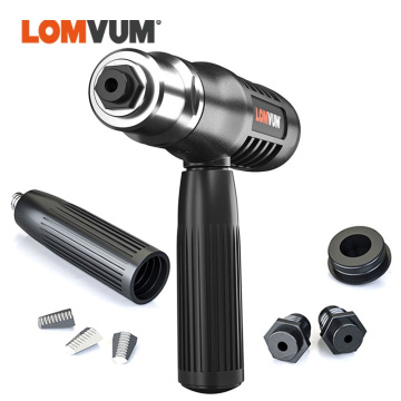 LOMVUM Electric Rivet Nut Gun Drill Riveting Tool Cordless Riveting Drill Adaptor Insert Nut 2.4mm-4.8mm Power Tool Accessorie