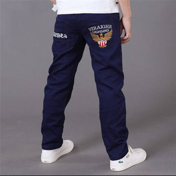 2021 Autumn Sweatpants Letters Boys Pants Trousers Kid Casual Mid Elastic Waist Pencil School Jean for A 4-16T Children Clothing