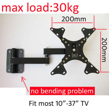 LCD-122AD 10 inch 24in 30inch 37inch tiltable swivel LCD LED PLASMA tv wall bracket wall mount swing arms