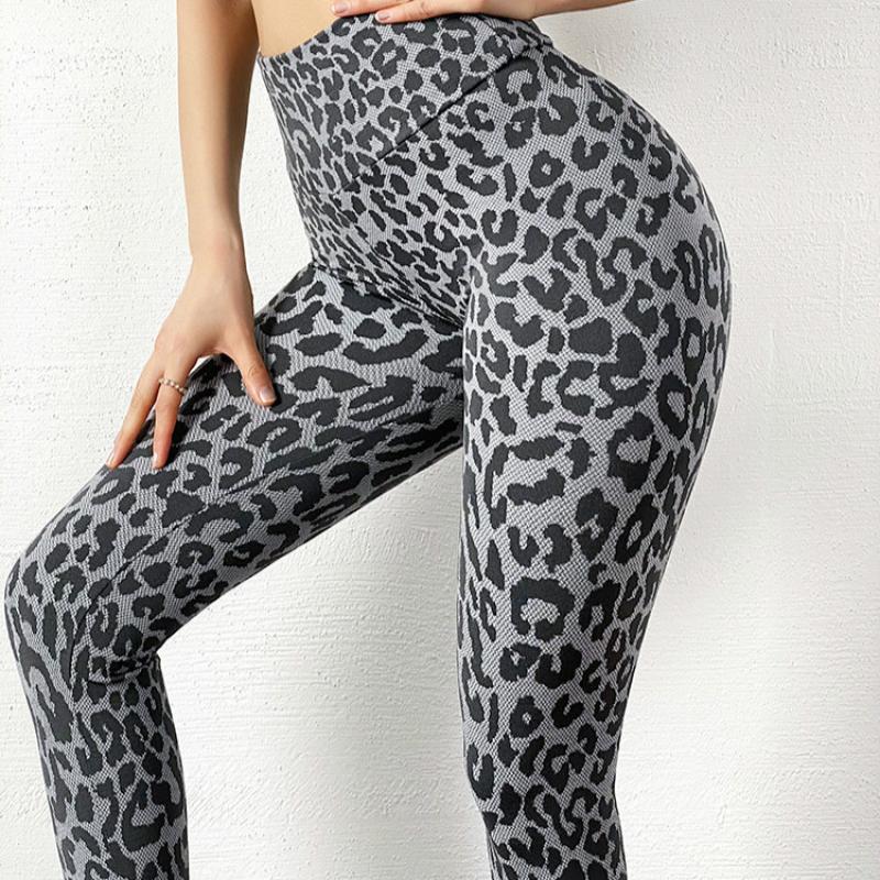 NORMOV Seamless Women Leggings Sexy High Waist Leopard Sport Fitness Push Up Leggings Women Workout Gym Running Leggins