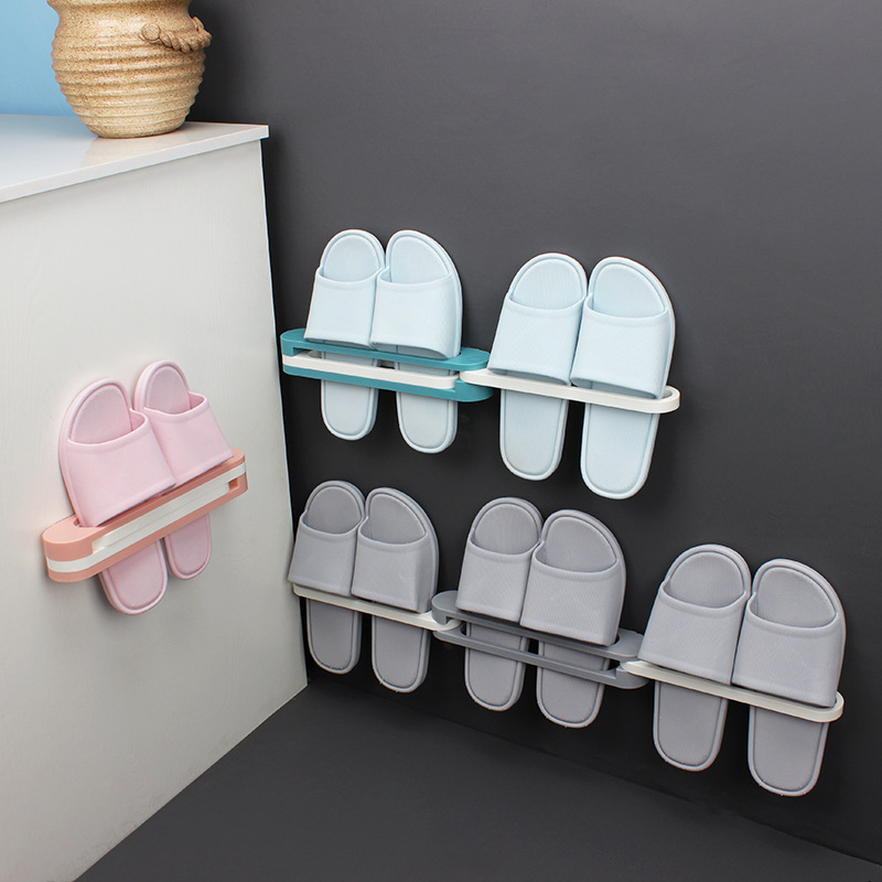 3 in 1 Wall Mounted Shoe Rack Foldable Shoe Holder,Space Saver Hanging Shoes Slipper Rack Organizer, Shoe Hanger For door,wall