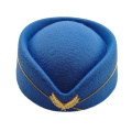 Naiveroo Airline Stewardess Cadet Sexy Formal Uniform Hat Caps Accessory Wool Felt Pillbox Air Hostesses Beret Hat Base Cap