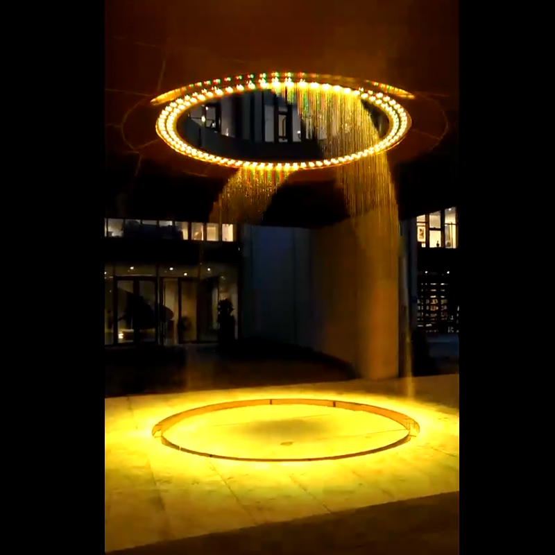 Yellow Waterfall Fountain