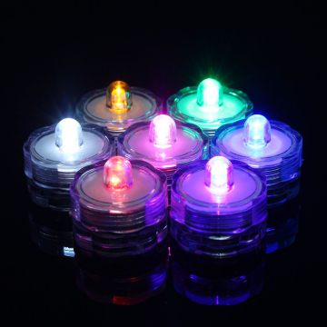 1PCS LED Electronic Candle Light Battery Powered Submersible Waterproof Christmas Wedding Decoration Party Vase Tea Light