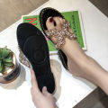Pearl Embellished Sandals Women Summer Shoes Woman Slides Slippers H Flat Sandals Rhinestones Women's Sandals Large Size 35-43