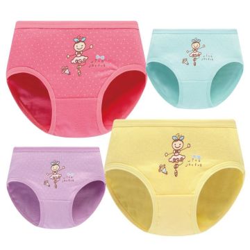 4pcs/set Children's Briefs Cartoon Baby Girl Underwear Kids Pants Child Girl for Boxer Shorts Girls Gift Suit 2-10Y