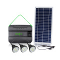 Solarun outdoor charger function solar energy home power systems AC/DC generator with 3 light and fan
