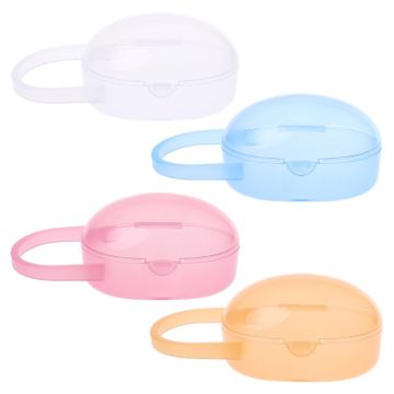 Baby Nipple Container Box Plastic Pacifier Case Soother Cases Organizer Storage Portable Transparent Newborn Outdoor Travel New