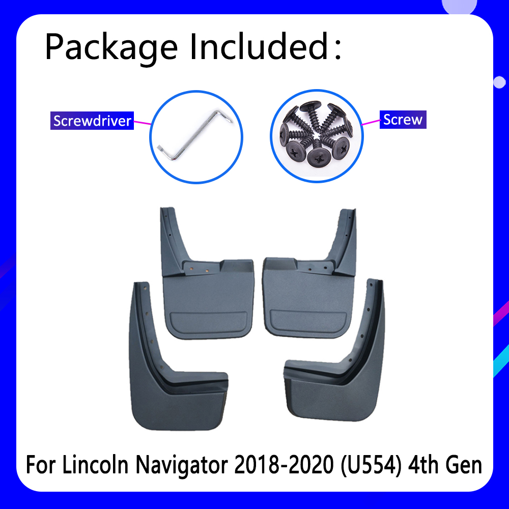 Mudguards for Lincoln Navigator U554 2018 2019 2020 Car Accessories Mudflap Fender Auto Replacement Parts