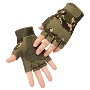 Fingerless Tactical Gloves Military Multicam Camo Outdoor Anti-Slip CS Battle Shooting Paintball Airsoft Army Hunting Gloves