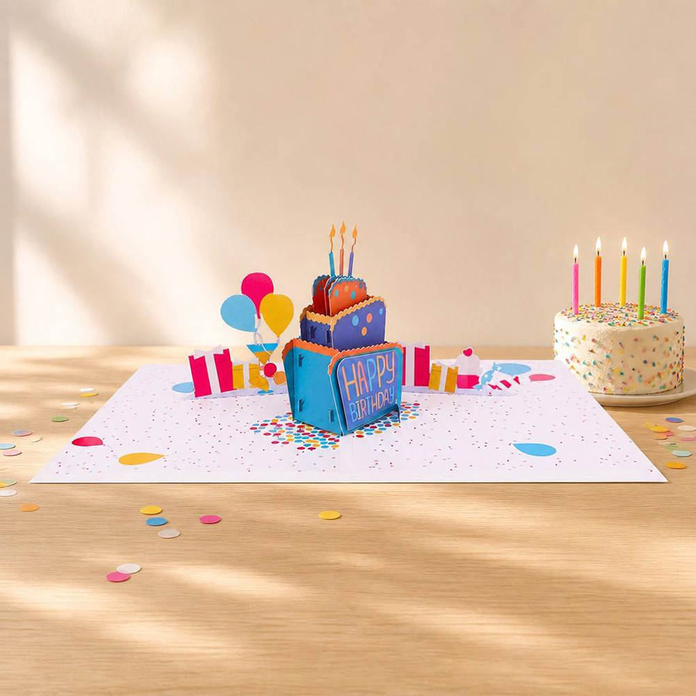 cake celebration greeting card
