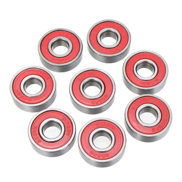 10pcs Skateboard Roller Scooter Spare Wheel Bearings Rollerblades Skate Board Bearing Red ABEC-5 608-2RS 608RS 8mm ID 22mm OD