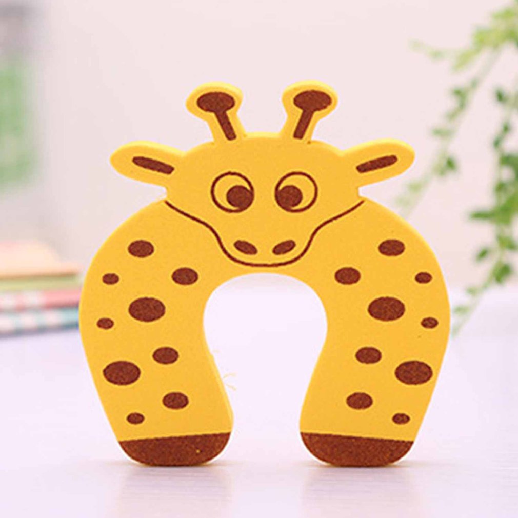 1PC Kids Baby Cartoon Animal Jammers Stop Edge Corner Guards Door Stopper Holder lock baby Safety Finger Protector Random Color