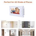 Video Door Phone Doorbell Intercom System Wired 700TVL 7'' Monitor Support Talking Unlock for Home Office Security Rainproof