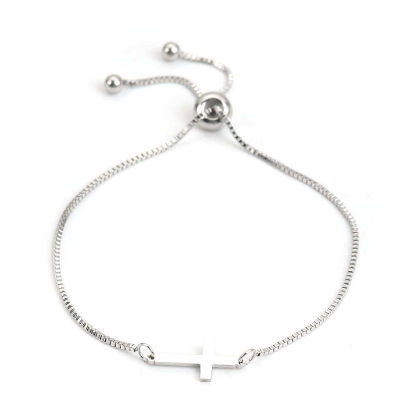 Fashion Stainless Steel Adjustable Slider/ Slide Bolo Bracelets Multi-shapes Trendy Jewelry Gift 26.5 - 25.5cm Long, 1 PC