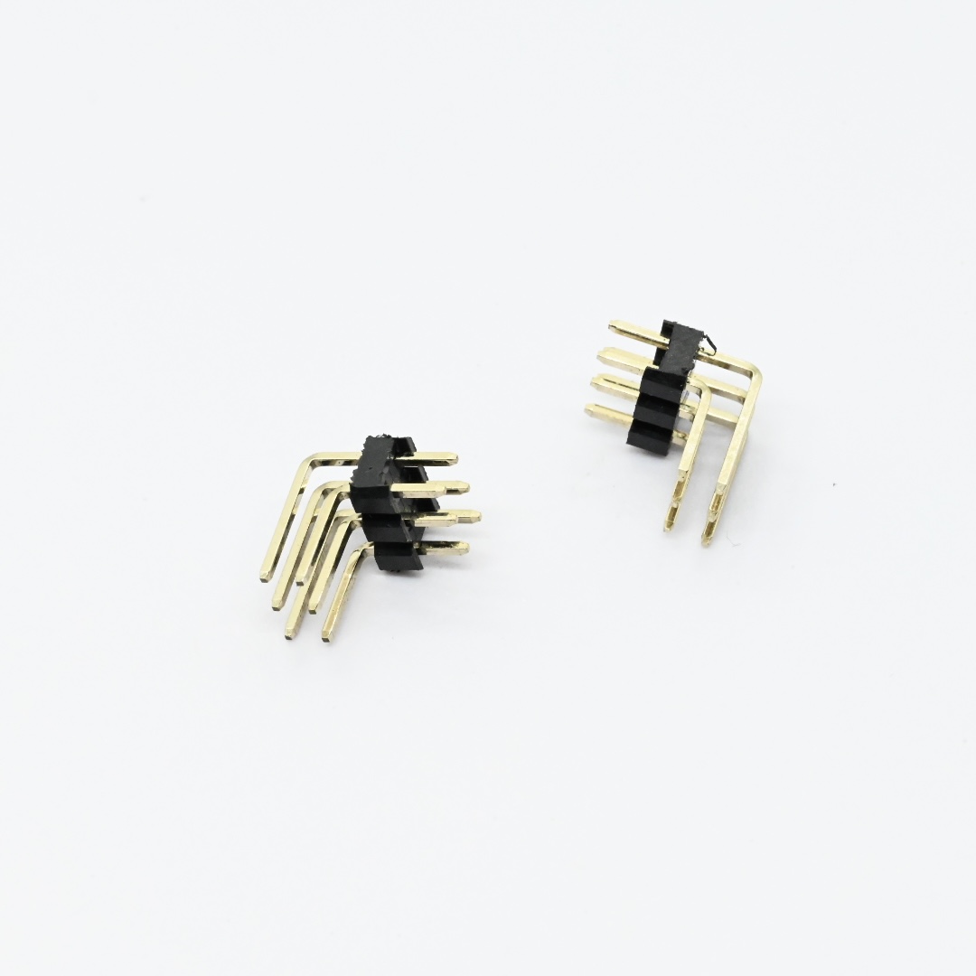 PHER04B-06-G0-D-0600-0300+2.54mm Pin Header Dual Row Angle Reverse Type（5）
