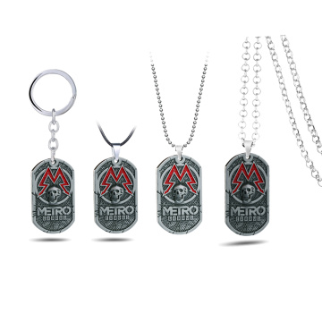 New Fashion Game Metro Exodus 2033 Necklace Vintage Tag Metal Souvenir Pendant Women Choker Men Jewelry Gift Link Chain kolye