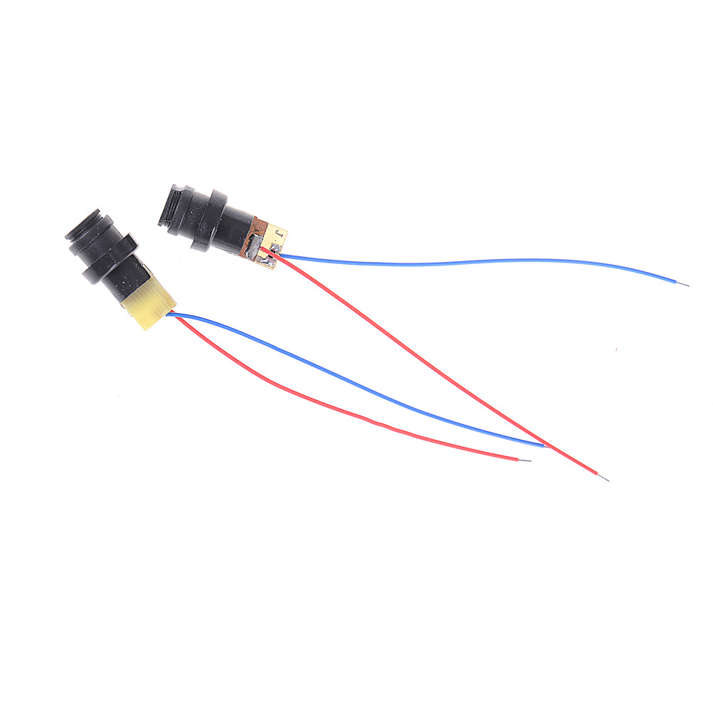 2Pcs Black Red Plastic Laser Head Module Laser Diode Laser Dot P0.05 4.5V 12mm