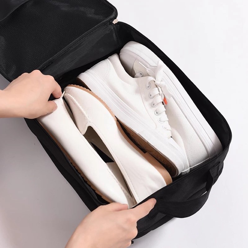 Portable Shoe Storage Bag Shoe Classification Bag Zipper Lock Travel Luggage Storage Bag Home Organizer Accessories