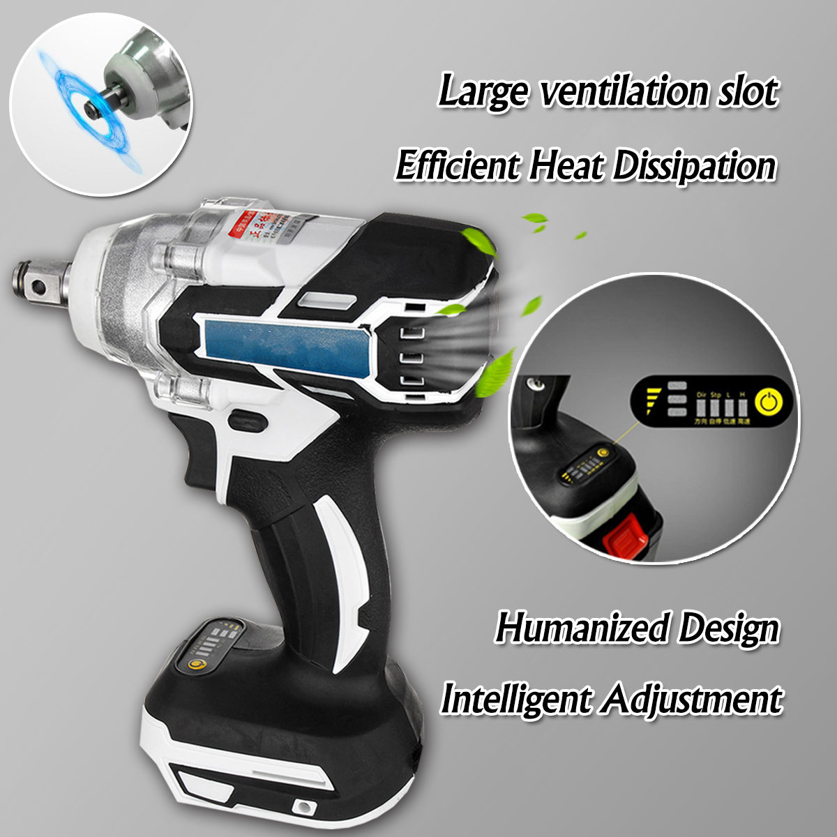 3-in-1 1280W 19800mAH Electric Brushless Drill Cordless Power Hammer Screwdriver Power Tools Lithium-Ion Battery Multifunction