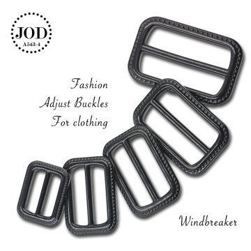 Black Size:30/40/45/50/60mm Scarf Adjust Buckle T-shirt Garment Accessories Tie Knot Plastic Tri-glides Wire-formed Strap JOD
