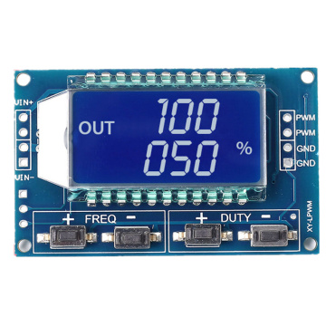 Signal Generator LCD Display Module Output PWM Pulse Frequency Duty Cycle Adjustable Display Modules 1Hz-150Khz 3.3V-30V TTL