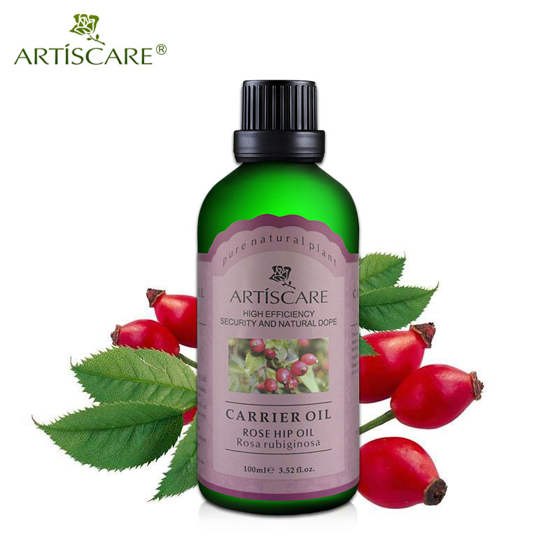 ARTISCARE 100% Natural Rose hip Base Oil 100ml Stretch Mark Anti Wrinkle Acne Scar Moisturizing Anti Aging Massage Carrier Oil