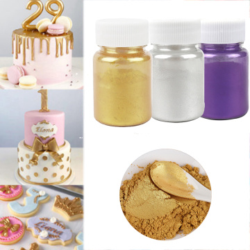 15g Edible Gold Powder Mousse Cake Fondant Macaron Chocolate Glitter Powder Silver Powder Baking Cake Color Decorating Tools