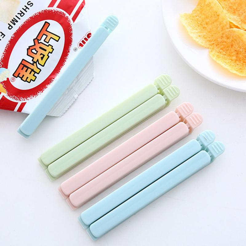 5pcs/set Food Keep Fresh Bag Clips Home Food Snack Storage Seal Bag Clips Sealer Clamp Kitchen Tool 2 Sizes Dropshipping