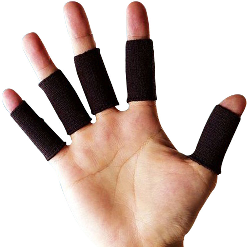 10 Pcs/set Sports Finger Sleeves Basketball Volleyball Tennis Finger Support Protector Arthritis Guard Thumb Brace Gym Fitness