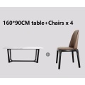 1.6m table 4 chairs
