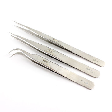 Vetus Brand SP Lashes Tweezers Stainless Ultra Fine Tip Excellent Closure Tweezers For Eyelashes Extension Eye Makeup Tools