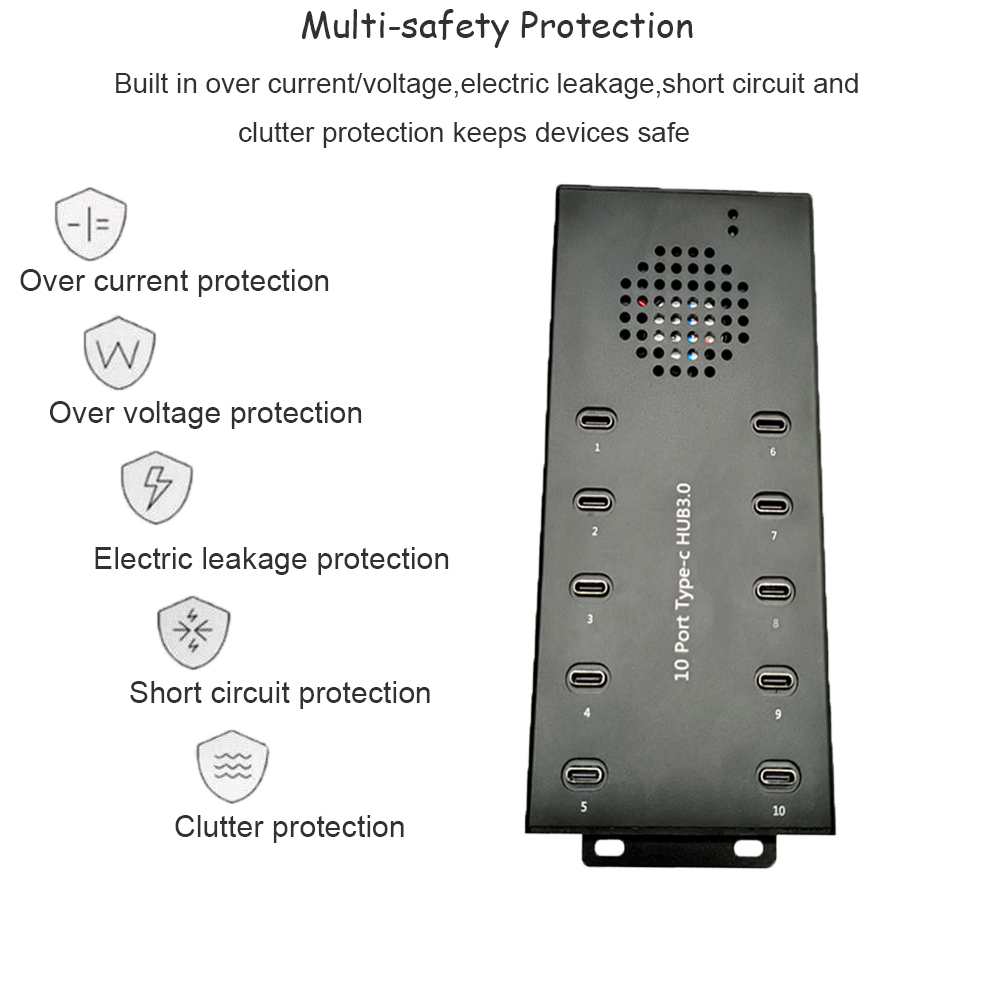 10-port USB3.0 portable hub
