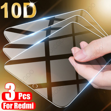 3Pcs Full Cover Tempered Glass For Xiaomi Redmi Note 9 8 7 5 6 9S Pro Max Screen Protector For Redmi 8A 8 7 7A 9 9A 8T Glass