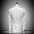 Italian Men Tailcoat White Wedding Suits For Men Groomsmen Suits 2 Pieces Peaked Lapel Groom Wedding Dress Men Suits