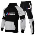 2020 new2 Pieces Sets Tracksuit BMW printing Men Hooded Sweatshirt+pants Pullover Hoodie Sportwear Suit Casual Men Clothes