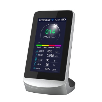 DM72B WIFI Multi-Function Air Quality Monitor WIFI Connect to Phone Gas Analyzer Formaldehyde Detector CO2 PM2.5 TVOC indoor Pol