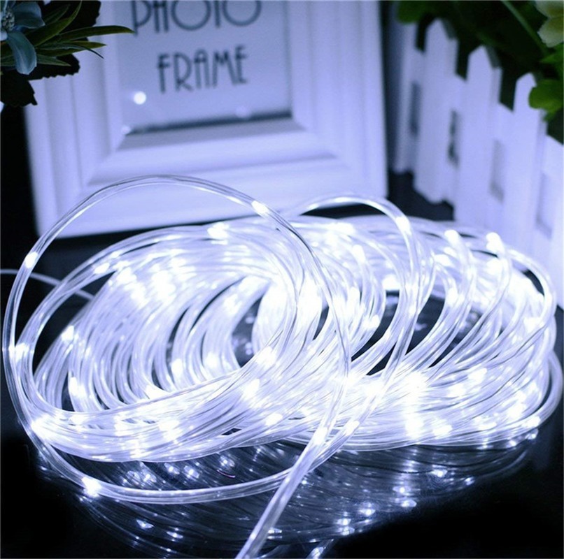 LED Tube Strip Light 8 Modes Remote Control USB RGB Garland Indoor Lamp Outdoor DIY Decoration Lights For Christmas Tree